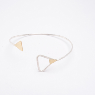 bracelet, silver + gold
